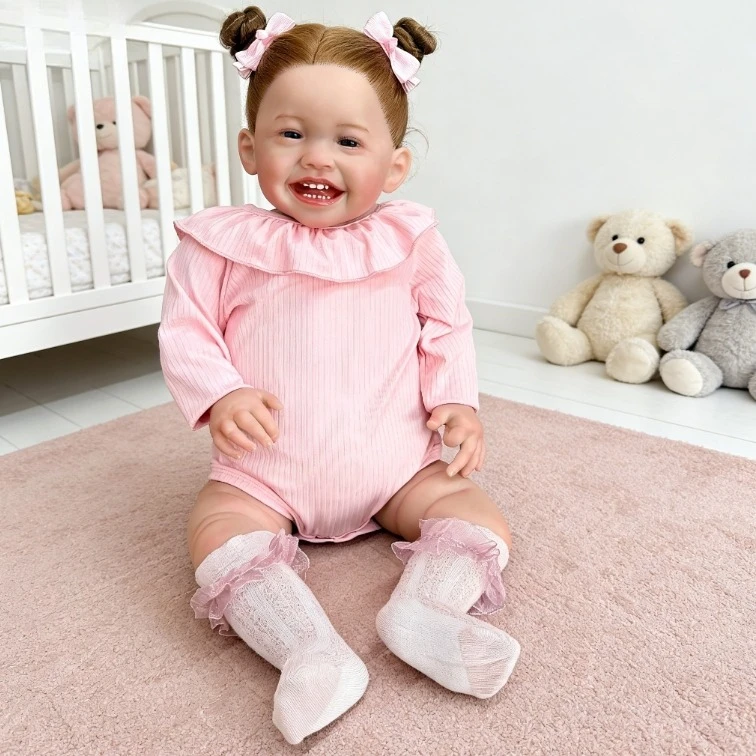 Premium Huge Size 24 Inch Reborn Doll Mila - Implanted Curly Hair & Hand-Painted Veins for Enthusiasts Bebe Gift
Premium Huge Size 24 Inch Reborn Doll Mila - Implanted Curly Hair & Hand-Painted Veins for Enthusiasts Bebe Gift