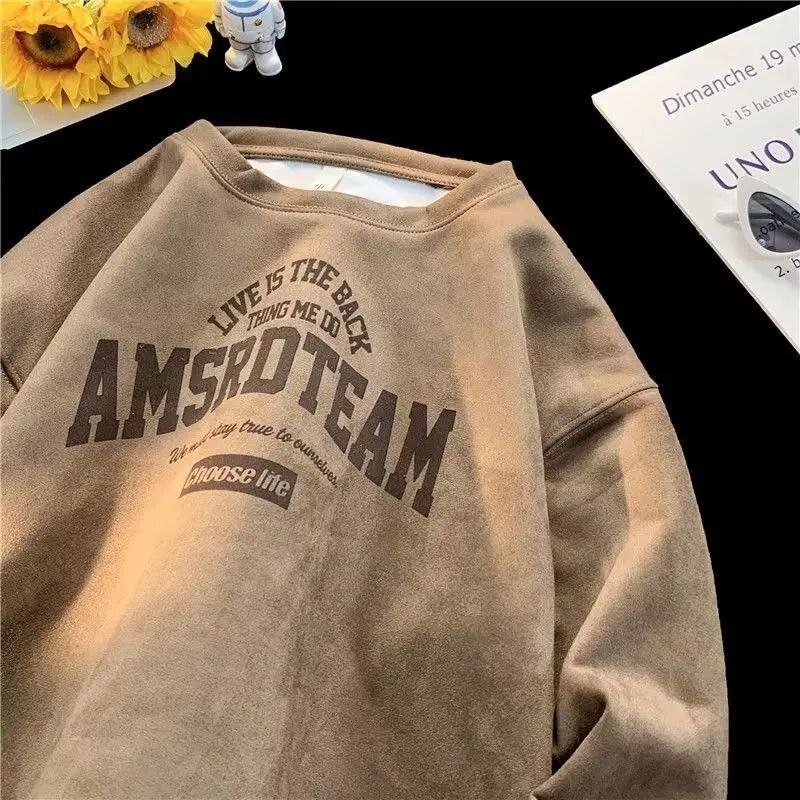 Women's Suede Fce Lined Oversized Casual Sweatirt Spring Autumn American Retro Sle UPF30+ Faionable Sun Protection Top
Women's Suede Fce Lined Oversized Casual Sweatirt Spring Autumn American Retro Sle UPF30+ Faionable Sun Protection Top
