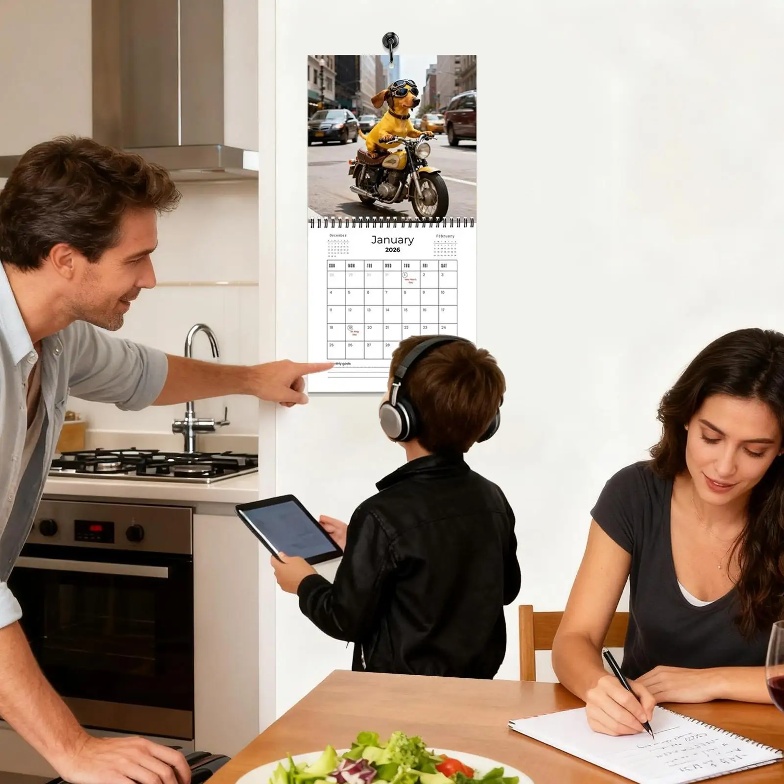 Настенный календарь на 2026 года, таксы, 12 ежемесячных планировщиков, инструмент для планирования, календарь для собак, 2026 для встреч, праздника, спальни, гостиной
Настенный календарь на 2026 года, таксы, 12 ежемесячных планировщиков, инструмент для планирования, календарь для собак, 2026 для встреч, праздника, спальни, гостиной