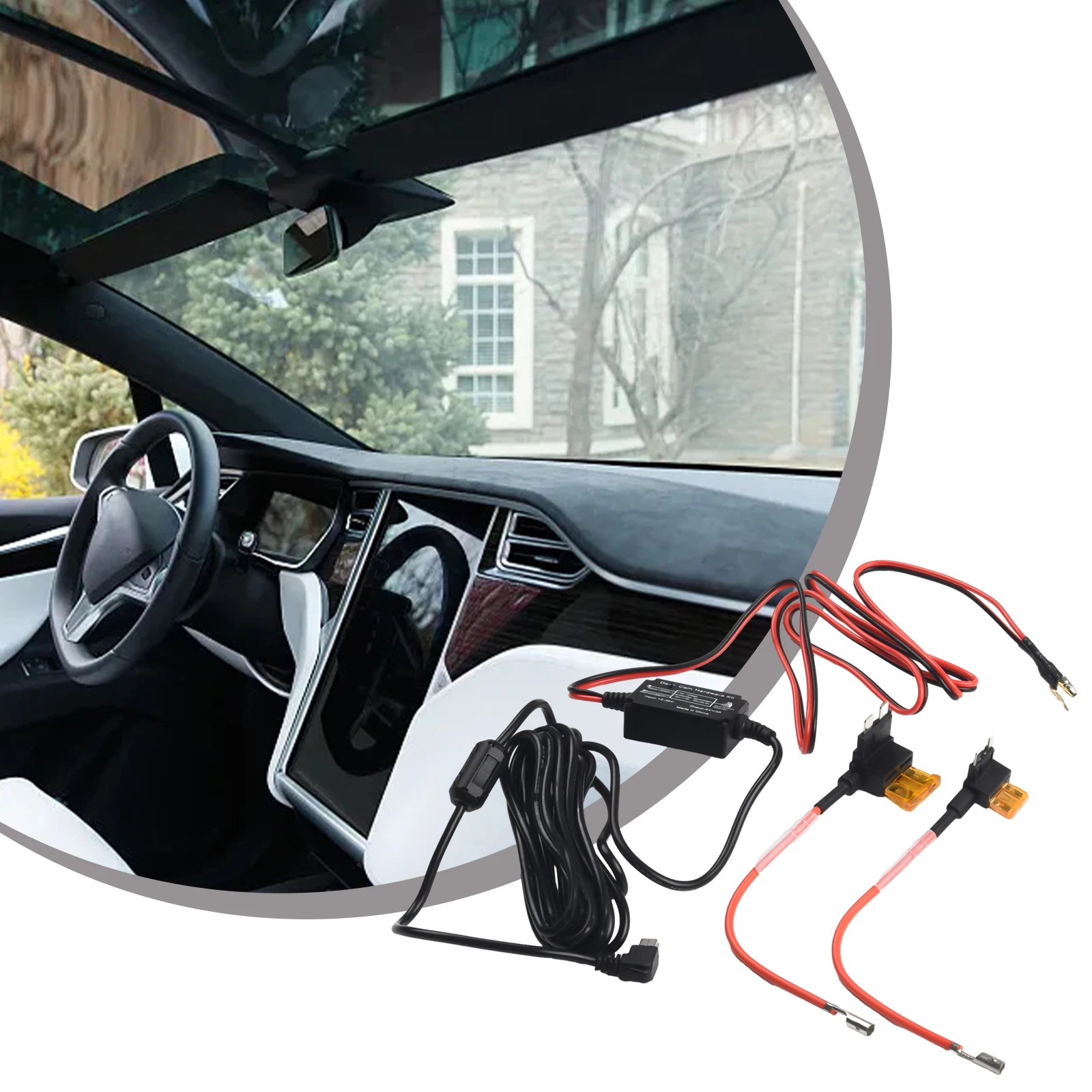 Hard Wire Fuse Set of Car Dash Camera Hardwiring Kit with 5V Output Power and 2 Amp Fuses for Nextbase and Others
Hard Wire Fuse Set of Car Dash Camera Hardwiring Kit with 5V Output Power and 2 Amp Fuses for Nextbase and Others