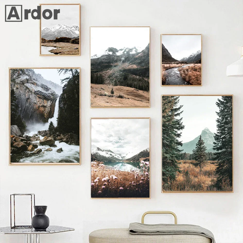 Nordic Forest Poster Snow Mountain Natural Landscape Wall Art Canvas Painting Print Modern Wall Pictures Living Room Home Decor
Nordic Forest Poster Snow Mountain Natural Landscape Wall Art Canvas Painting Print Modern Wall Pictures Living Room Home Decor