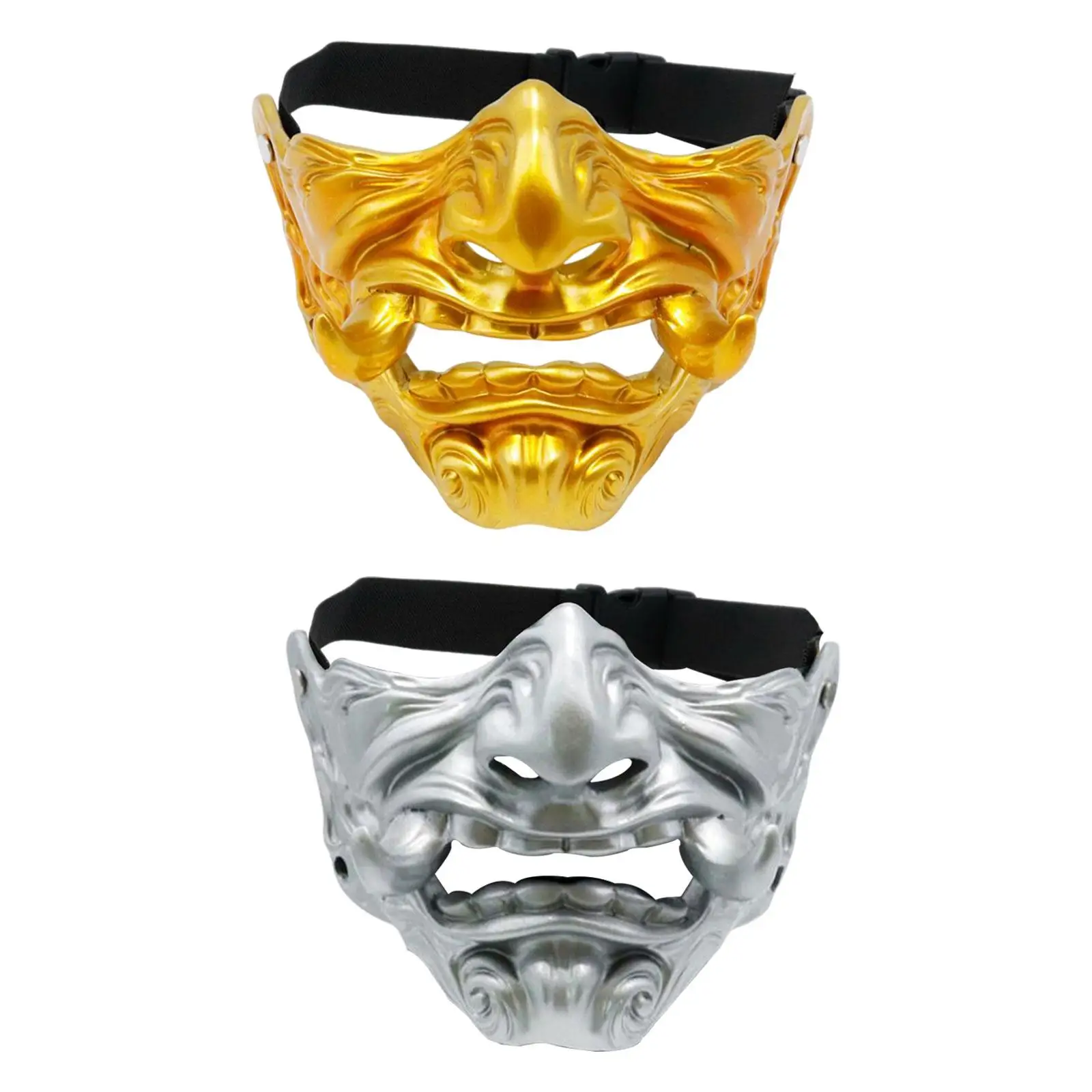 Head Mask 3D Samurai Half Face Mask for Shows Stage Performance Adults
Head Mask 3D Samurai Half Face Mask for Shows Stage Performance Adults