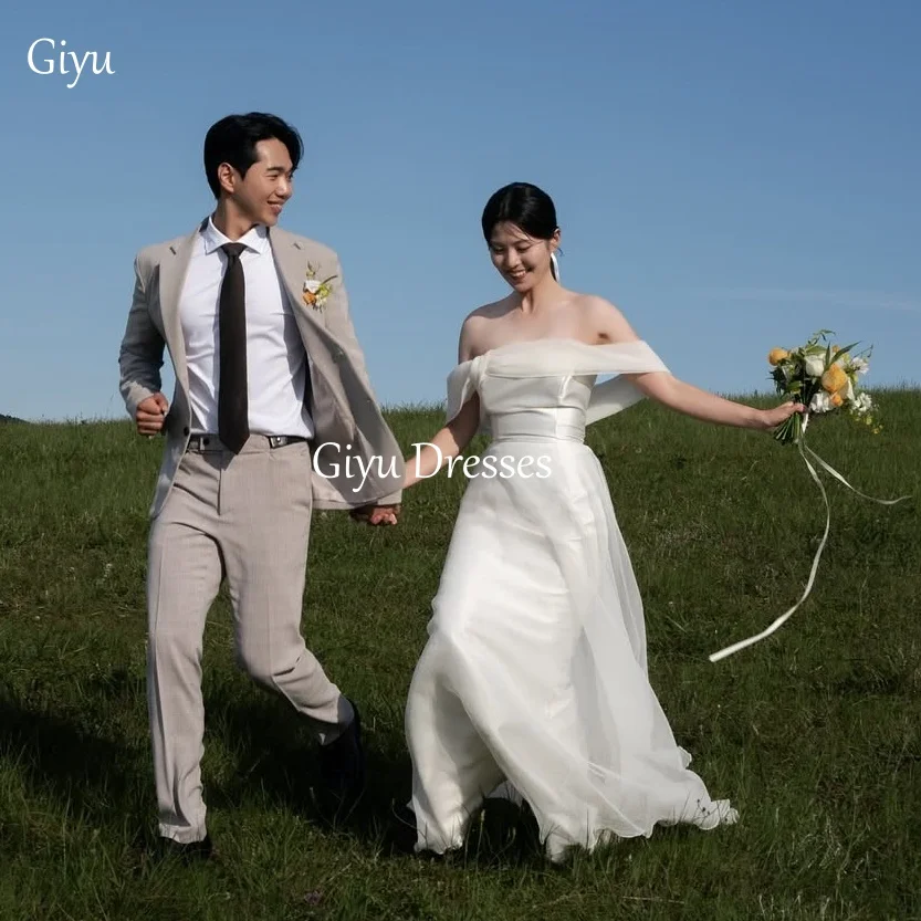 Giyu Elegant Wedding Dress Off Shoulder Korean Photography Wedding Corset Formal Bridal Gowns vestidos de novia 2025 Customized
Giyu Elegant Wedding Dress Off Shoulder Korean Photography Wedding Corset Formal Bridal Gowns vestidos de novia 2025 Customized