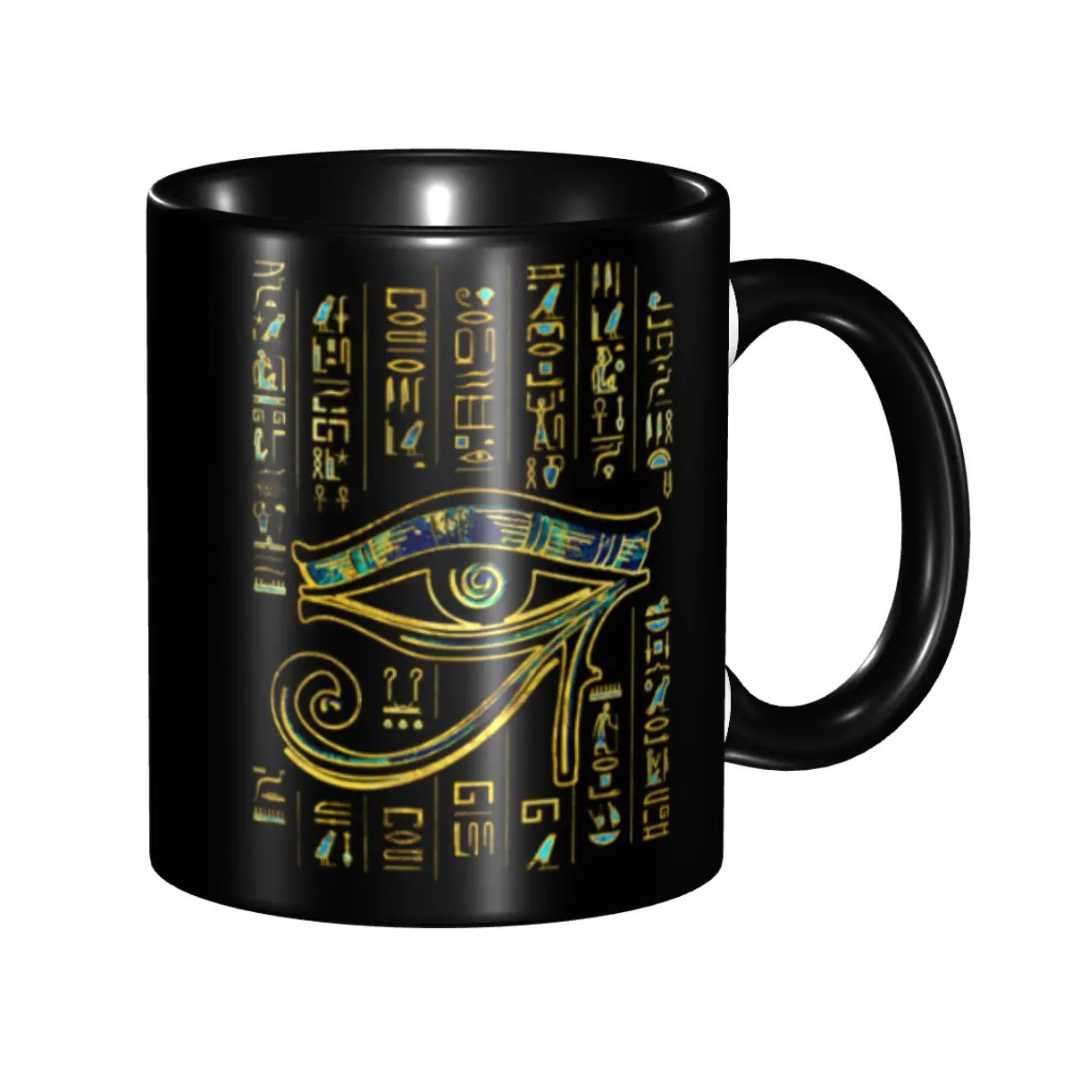 Egyptian Eye Of Horus On Hieroglyphics Coffee Mug DIY Custom Ceramic Mug Creative Present
Egyptian Eye Of Horus On Hieroglyphics Coffee Mug DIY Custom Ceramic Mug Creative Present