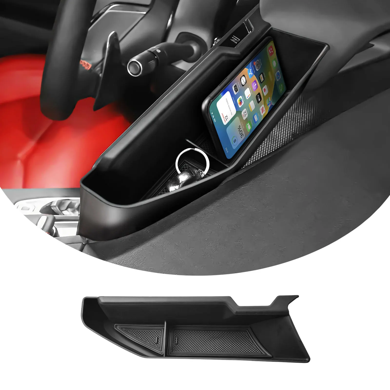 Center Console Navigation Screen Rear Storage Tray for Chevrolet Corvette C8 2020-2025 Dashboard Storage Interior Organization 
Center Console Navigation Screen Rear Storage Tray for Chevrolet Corvette C8 2020-2025 Dashboard Storage Interior Organization