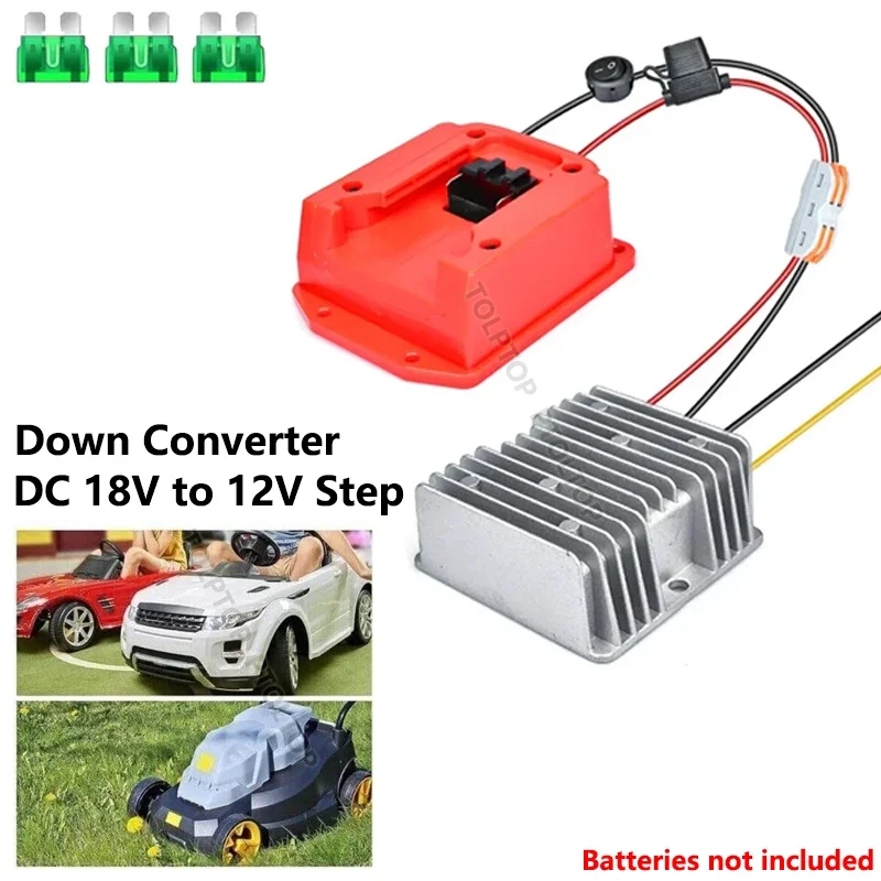 DC 18V to 12V 15A 180W DIY adapter automatic antihypertensive converter gradually down voltage converter for Milwaukee battery
DC 18V to 12V 15A 180W DIY adapter automatic antihypertensive converter gradually down voltage converter for Milwaukee battery