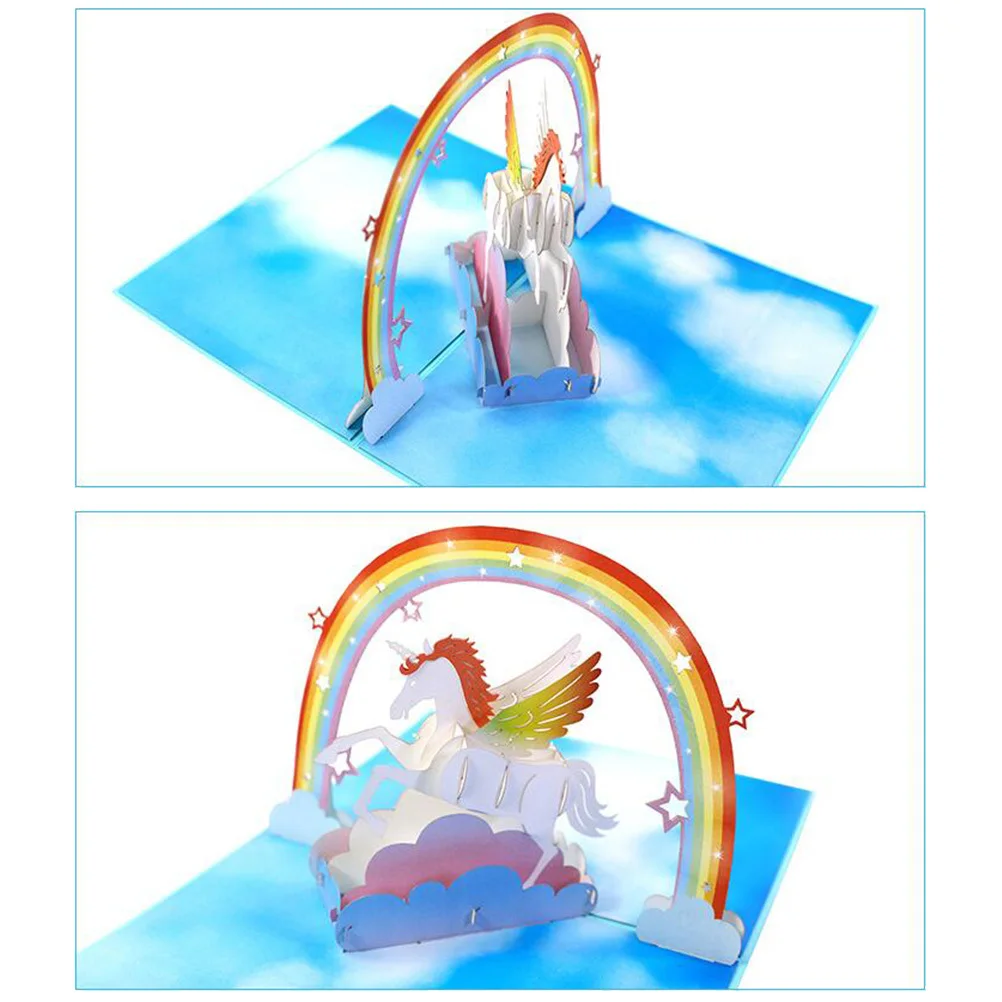 Приветствие Радуга Яркая 3D стереоскопическая открытка Креативное бумажное ремесло Благословение для друзей Любителей 3D поздравительная открытка 
Приветствие Радуга Яркая 3D стереоскопическая открытка Креативное бумажное ремесло Благословение для друзей Любителей 3D поздравительная открытка