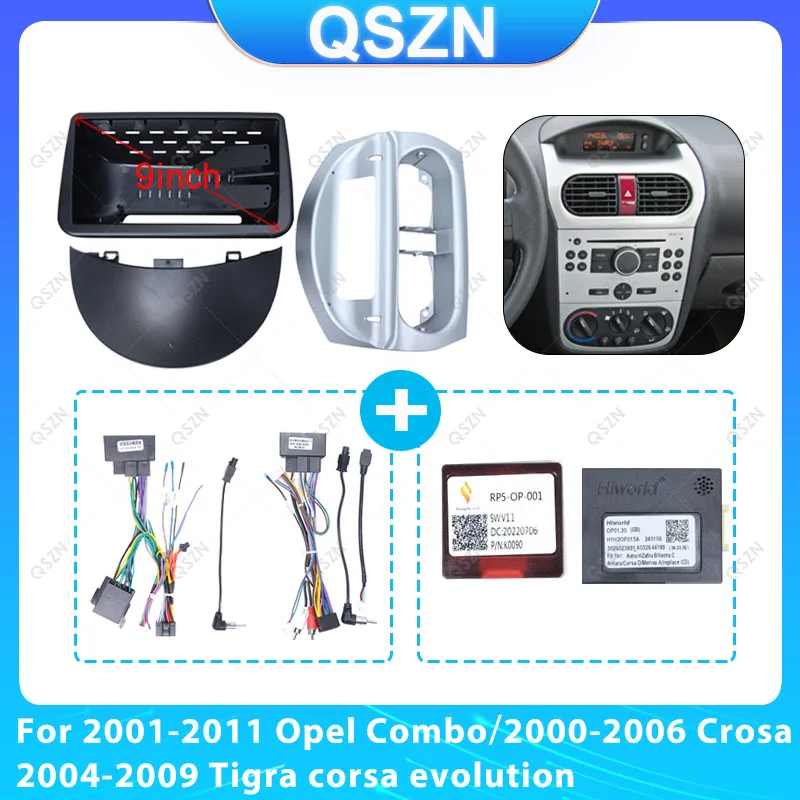 Car Radio Fascias Frame FOR 2001-2011 Opel Combo/2000-2006 Crosa/2004-2009 Tigra corsa evolution Harness Wire Canbus Decoder
Car Radio Fascias Frame FOR 2001-2011 Opel Combo/2000-2006 Crosa/2004-2009 Tigra corsa evolution Harness Wire Canbus Decoder