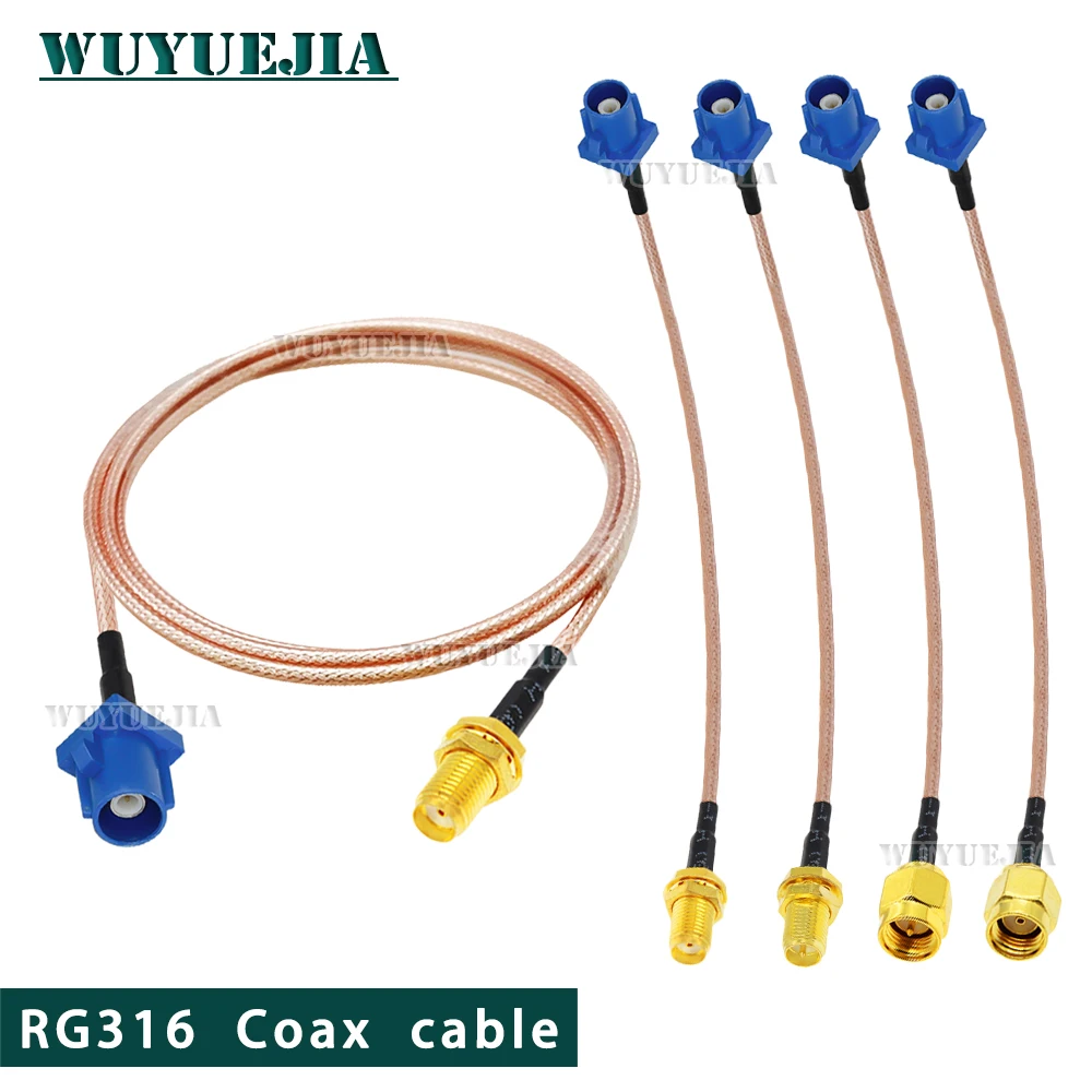 RG316 Coaxial Cable Fakra C Male Plug to SMA Type Plug or Jack 50ohm RF Coaxial Pigtail Antenna Jumper for VW Seat Benz Ford
RG316 Coaxial Cable Fakra C Male Plug to SMA Type Plug or Jack 50ohm RF Coaxial Pigtail Antenna Jumper for VW Seat Benz Ford