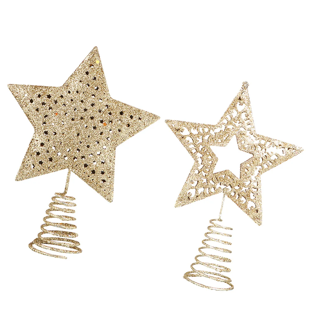 2 pcs Golden Stylish Tree Christmas Supplies Toppers Tree Decorations Wrought Iron Toppers for Xmas Festival DIY
2 pcs Golden Stylish Tree Christmas Supplies Toppers Tree Decorations Wrought Iron Toppers for Xmas Festival DIY