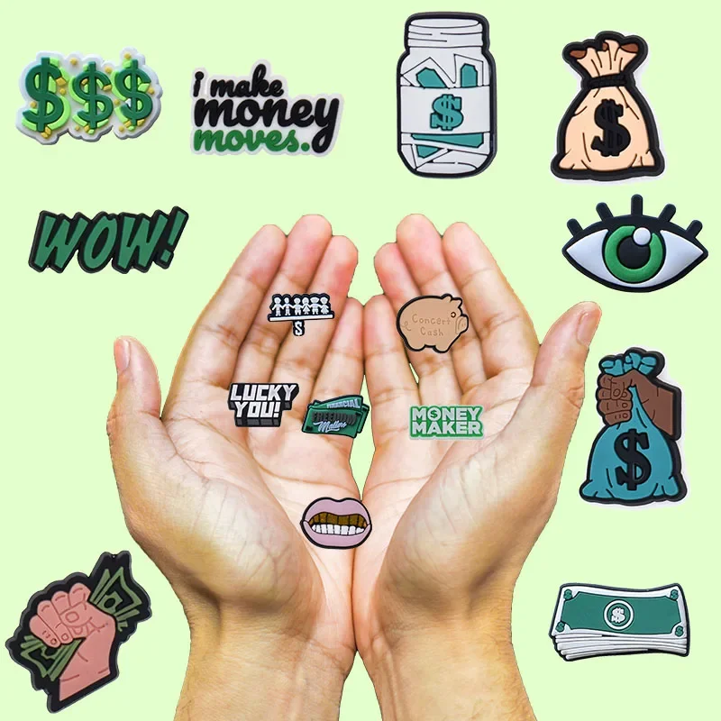 Shoe Charms for Crocs Accessories The Dollar Bag Shoes Charm for Croc Decorations Pins Men Accessory Jeans Woman Clogs Clips
Shoe Charms for Crocs Accessories The Dollar Bag Shoes Charm for Croc Decorations Pins Men Accessory Jeans Woman Clogs Clips