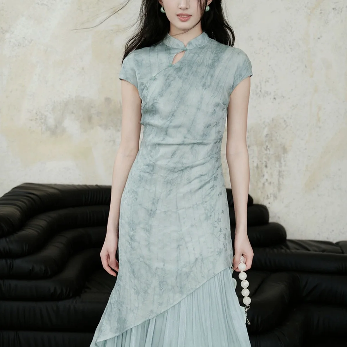 2025 National Style New Chinese Tencel Cheongsam Dress
2025 National Style New Chinese Tencel Cheongsam Dress