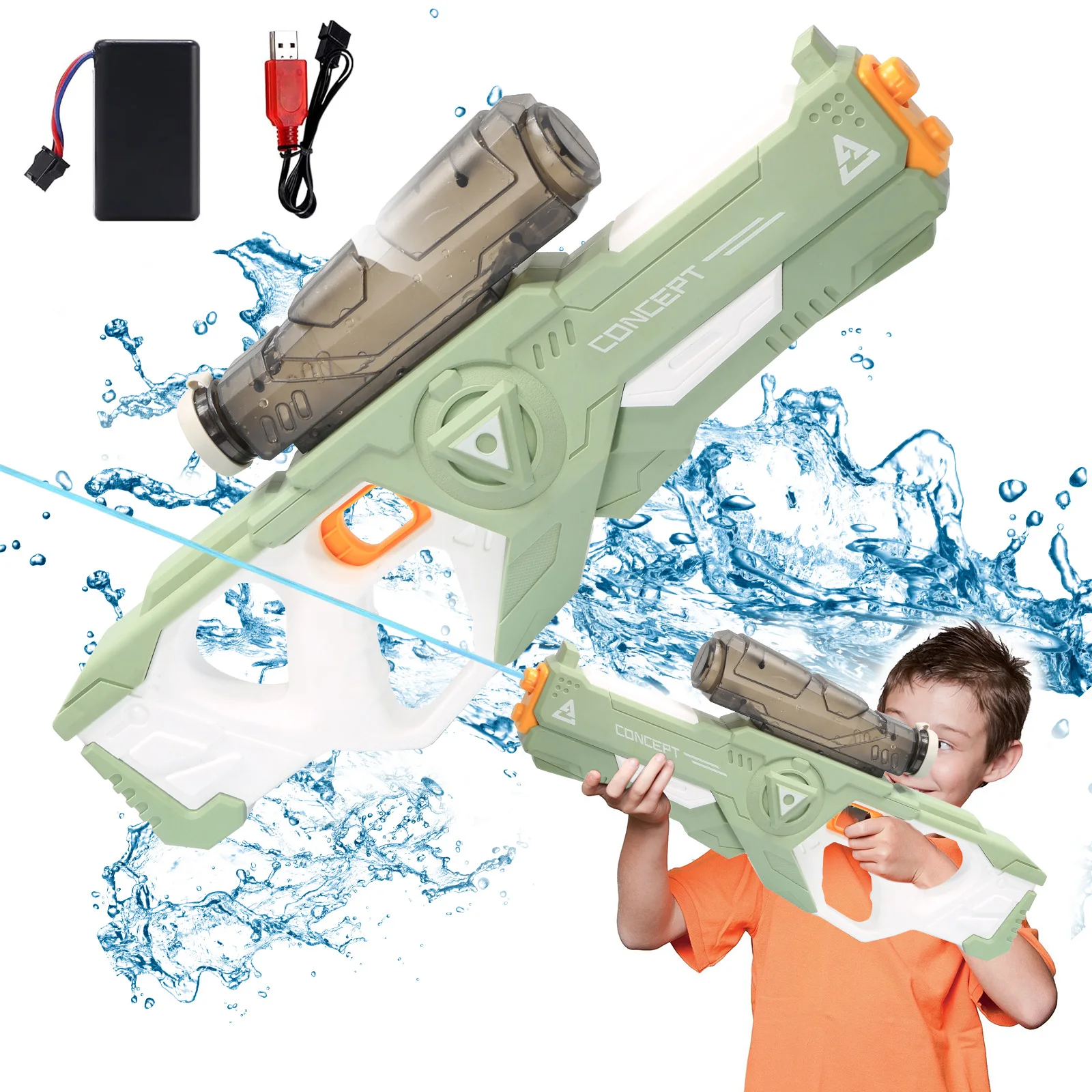 Summer Water Gun Toys Electric High-pressure Full Automatic Shooting Outdoor Pool Beach Toy Gun Gifts For Kids Boys Girls Adults
Summer Water Gun Toys Electric High-pressure Full Automatic Shooting Outdoor Pool Beach Toy Gun Gifts For Kids Boys Girls Adults