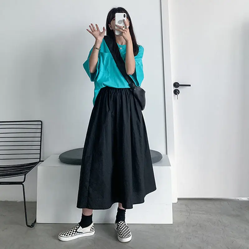 High Waist A-Line Midi Skirt for Women Student Style Workwear Black plus Size Universal Vintage Umbrella Skirt Cotton 100%
High Waist A-Line Midi Skirt for Women Student Style Workwear Black plus Size Universal Vintage Umbrella Skirt Cotton 100%