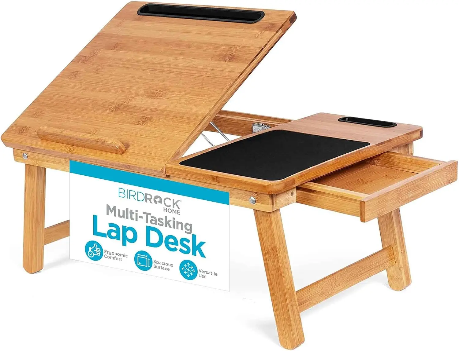 Multi-Tasking Laptop Bed Tray Lap Desk Supports Up to 18 Inches Natural Wood
Multi-Tasking Laptop Bed Tray Lap Desk Supports Up to 18 Inches Natural Wood
