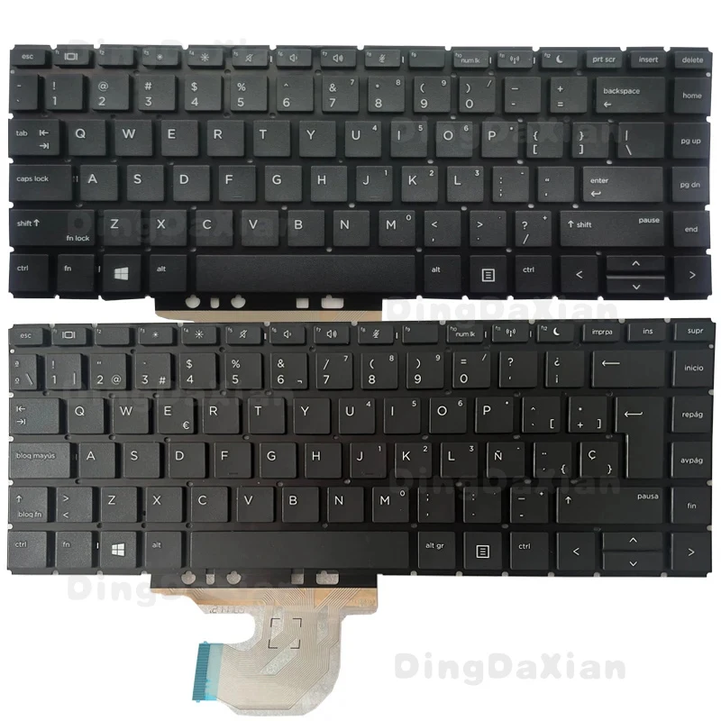 d+NEW US/UK/Spanish/Russian/Latin laptop keyboard black for HP Probook 440 G6 445 G6 440 G7 445 G7
d+NEW US/UK/Spanish/Russian/Latin laptop keyboard black for HP Probook 440 G6 445 G6 440 G7 445 G7