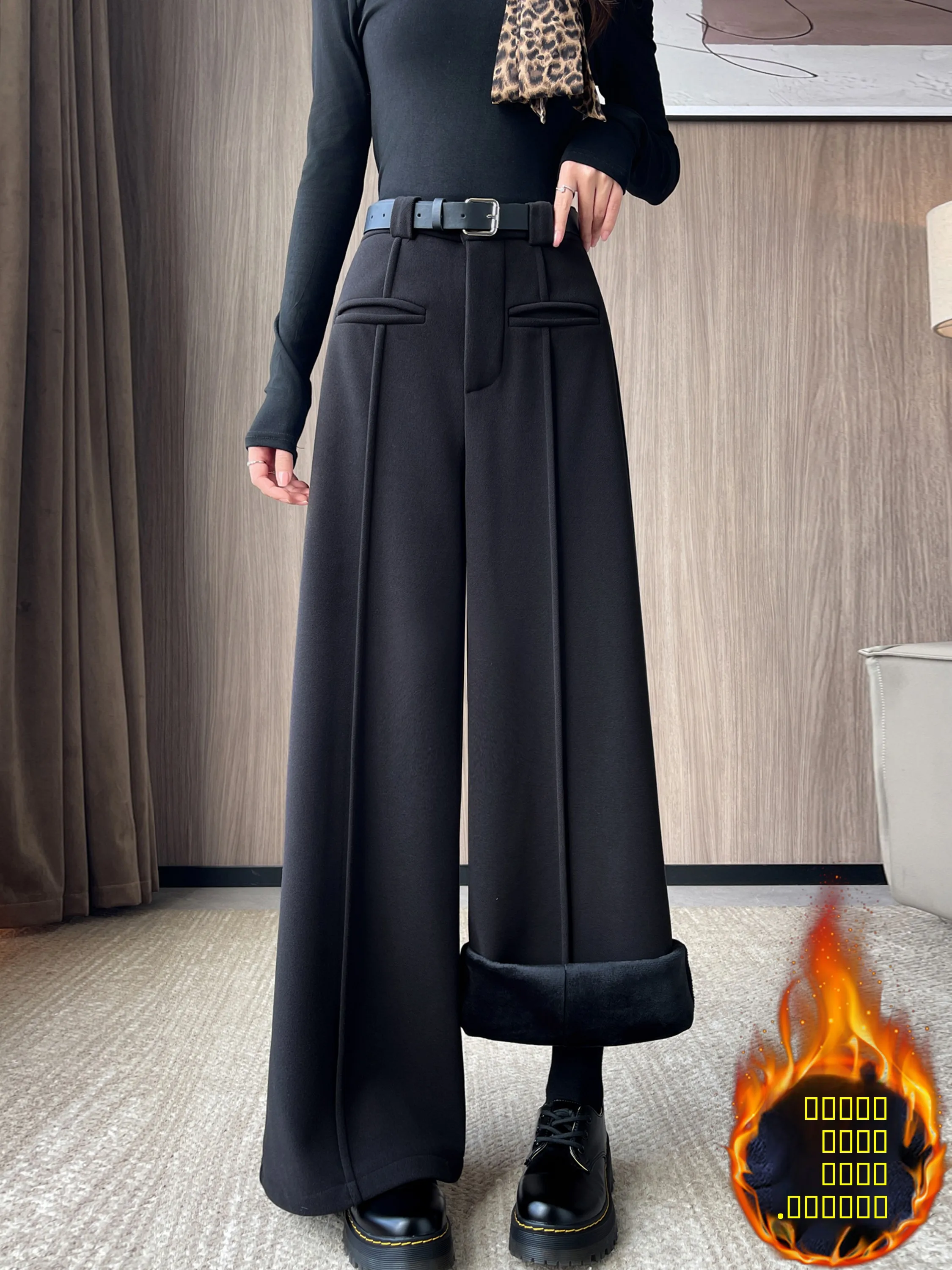 Женские зимние шерстяные брюки с высокой талией, утепленные флисом, широкие, свободные, повседневные, маленьких размеров, в пол
Женские зимние шерстяные брюки с высокой талией, утепленные флисом, широкие, свободные, повседневные, маленьких размеров, в пол