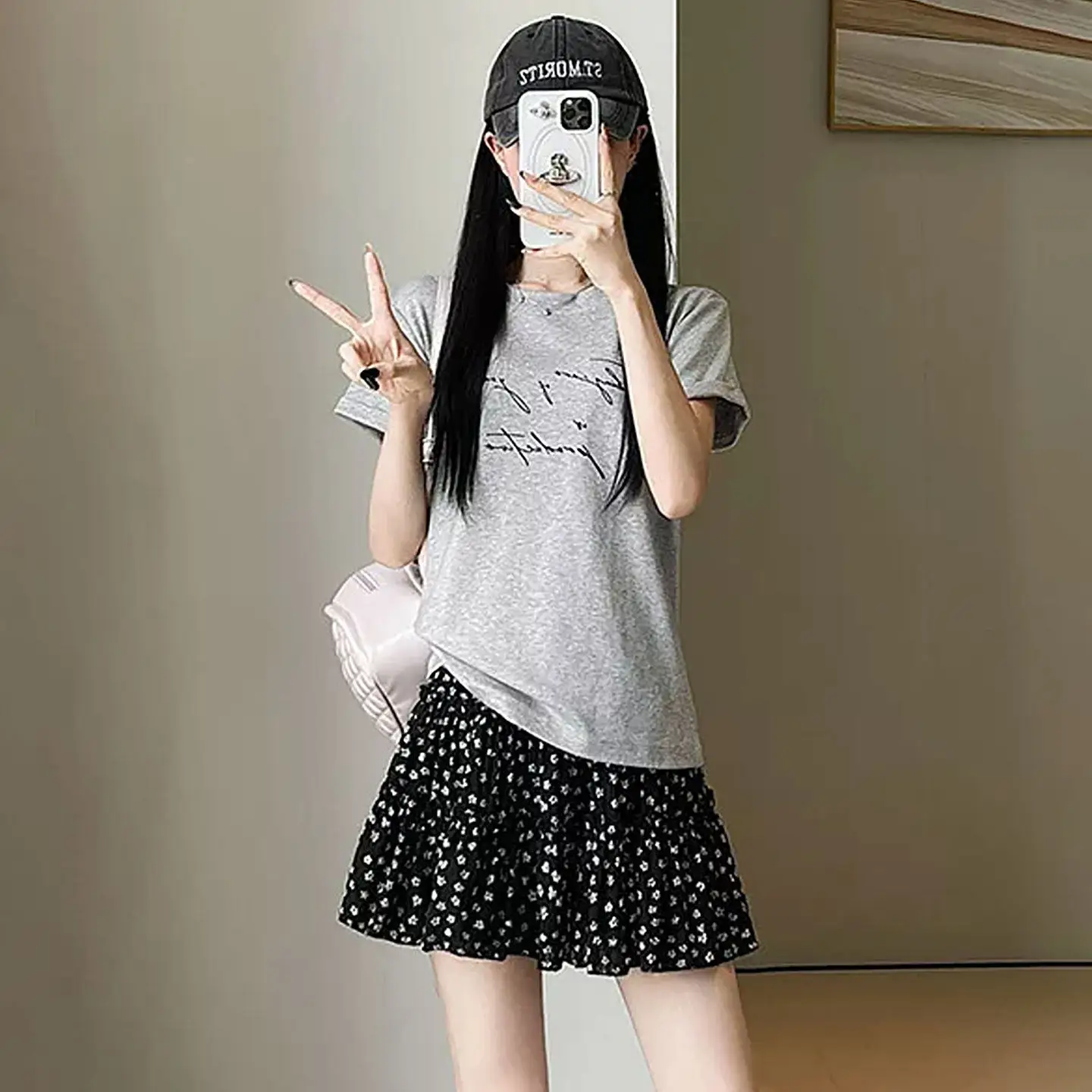 Black Floral Print Puffy Short Skirt Women's Summer New Style High Waist A-Line Slimming Cake Half-length Skirts
Black Floral Print Puffy Short Skirt Women's Summer New Style High Waist A-Line Slimming Cake Half-length Skirts