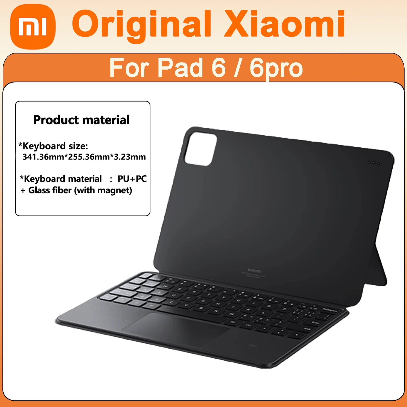 Original Xiaomi Pad 6/6Pro Smart Touch Tablet Keyboard NFC Wireless Ultra Thin Trackpad Flip Adsorption Magnetic Leather Case
Original Xiaomi Pad 6/6Pro Smart Touch Tablet Keyboard NFC Wireless Ultra Thin Trackpad Flip Adsorption Magnetic Leather Case