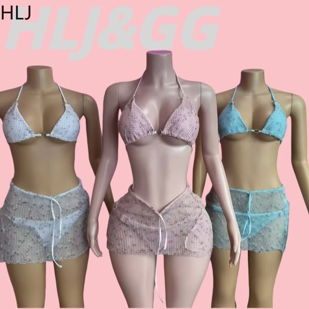 HLJ Sexy Sequin Patchwork Swimsuit with Skirt Cover-Up 2026 Women's 3-Piece Bikini Set Mesh Bathing Suit Female Beachwear New
HLJ Sexy Sequin Patchwork Swimsuit with Skirt Cover-Up 2026 Women's 3-Piece Bikini Set Mesh Bathing Suit Female Beachwear New