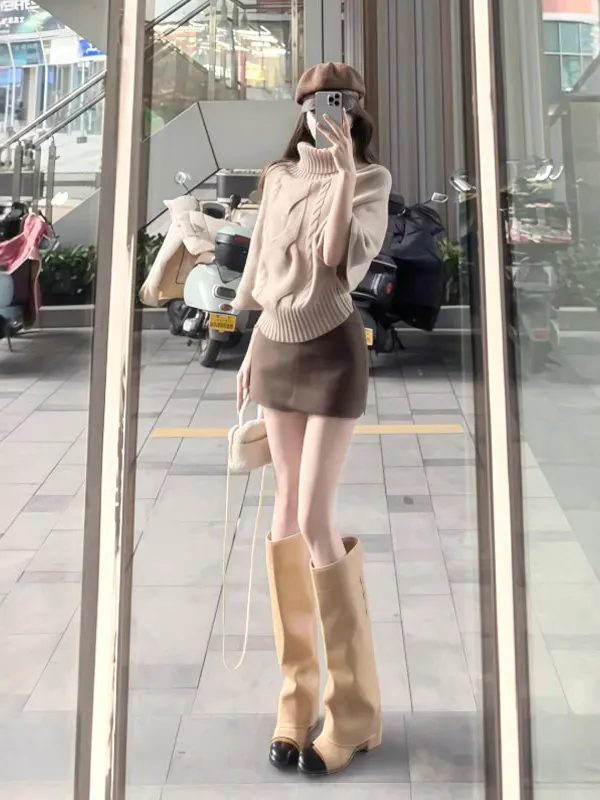 Вязаный свитер в стиле ретро с капюшоном, модный, теплый, уютный, облегающий, женский, для повседневной носки, незаменимый для зимы
Вязаный свитер в стиле ретро с капюшоном, модный, теплый, уютный, облегающий, женский, для повседневной носки, незаменимый для зимы