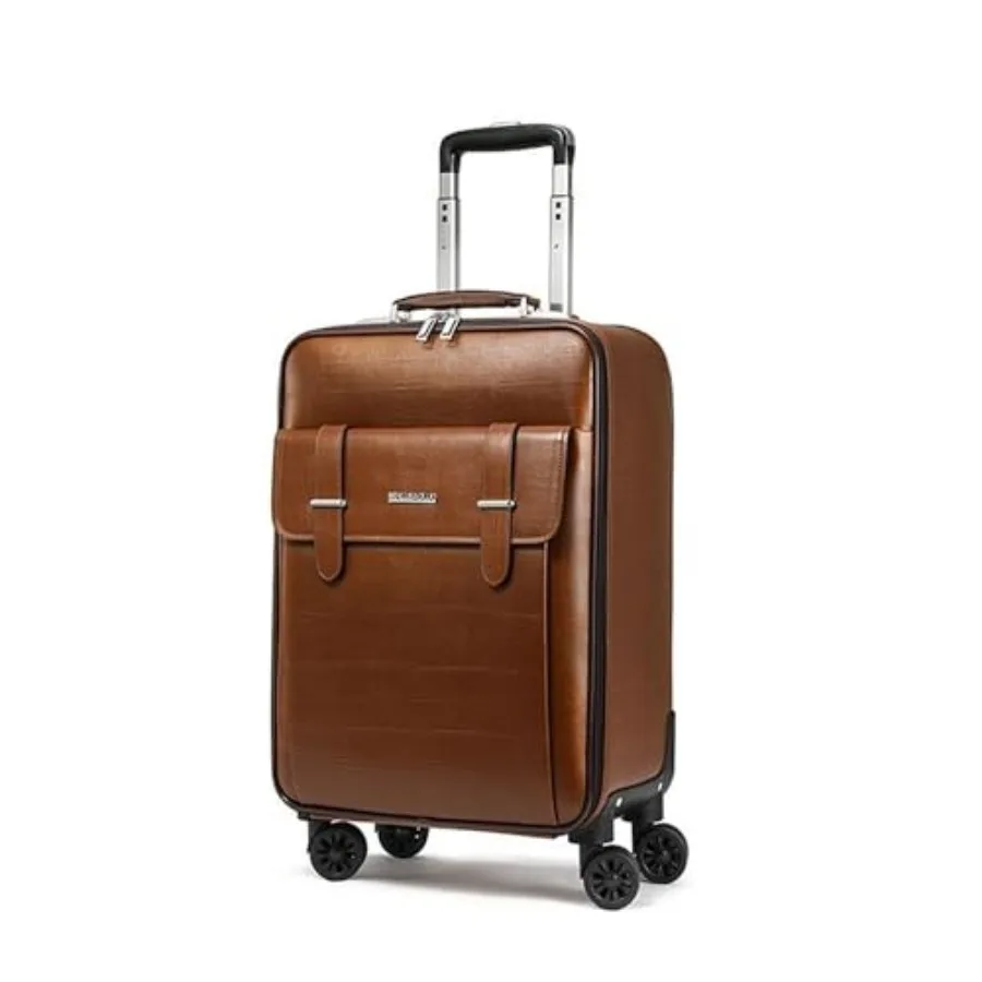 Business Spinner Wheels Luggage PVC Leather Waterproof Carry-On Suitcase Aluminum Alloy Handle Soft Shell Luggage with TSA Lock
Business Spinner Wheels Luggage PVC Leather Waterproof Carry-On Suitcase Aluminum Alloy Handle Soft Shell Luggage with TSA Lock