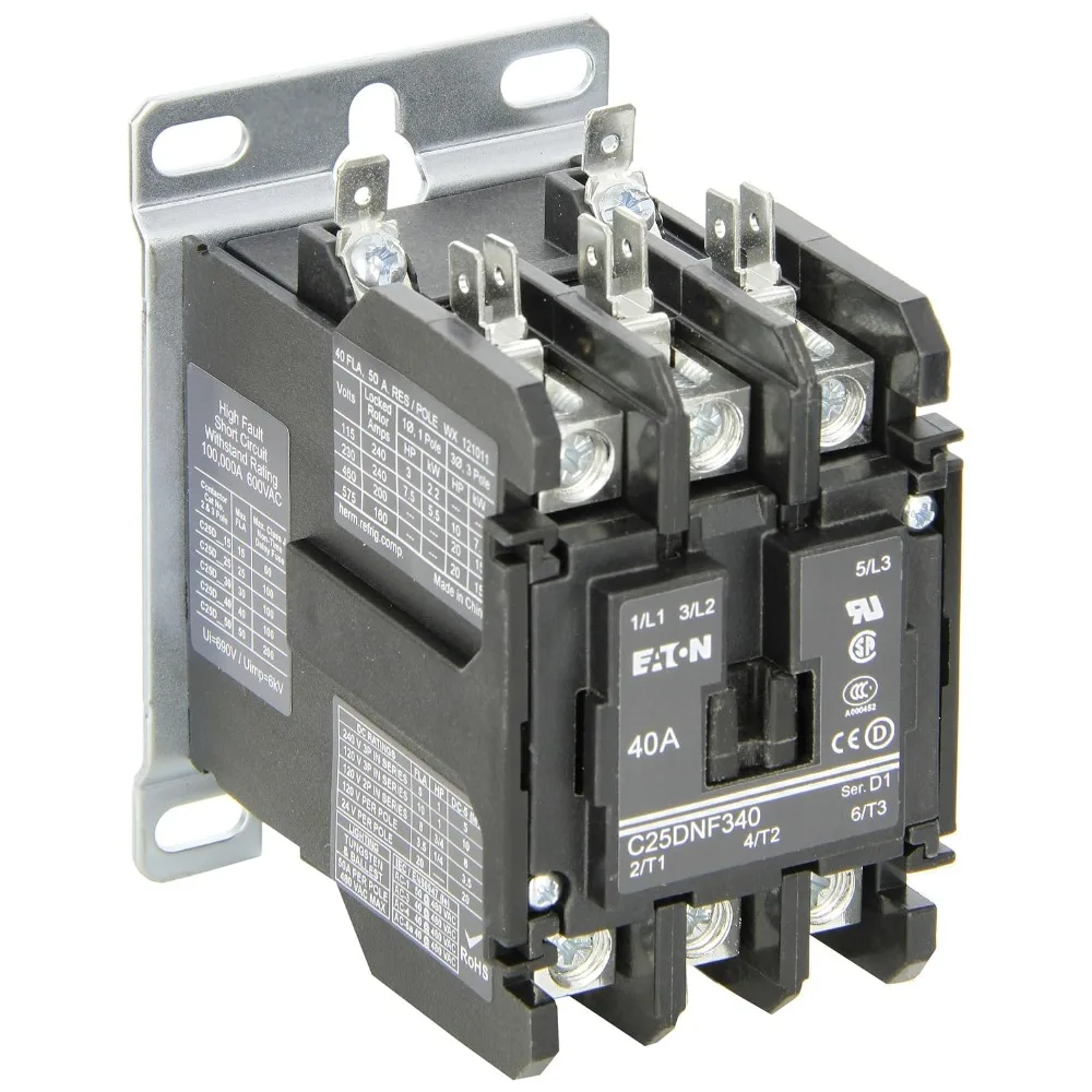 C25DNF340B. Контактор Definite Purpose, 50 мм, 3 полюса, коробчатые наконечники, быстрое соединение, боковые клеммы, рейтинг тока 40 А
C25DNF340B. Контактор Definite Purpose, 50 мм, 3 полюса, коробчатые наконечники, быстрое соединение, боковые клеммы, рейтинг тока 40 А