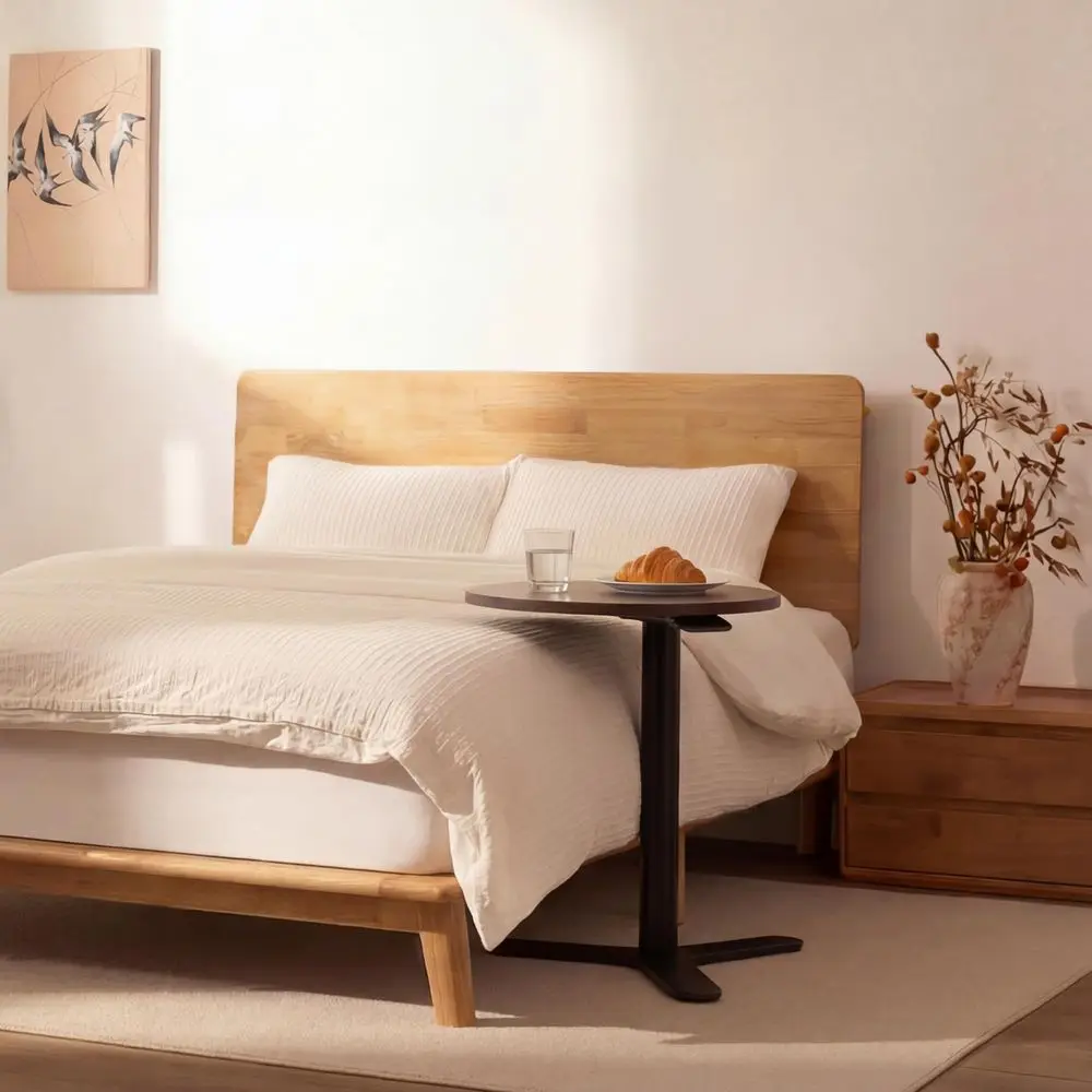 Hako Queen Solid Wood Platform Bed Frame amp Adjustable Overbed Side Table Set, Storage Headboard with Charging Station, Gas Li
Hako Queen Solid Wood Platform Bed Frame amp Adjustable Overbed Side Table Set, Storage Headboard with Charging Station, Gas Li