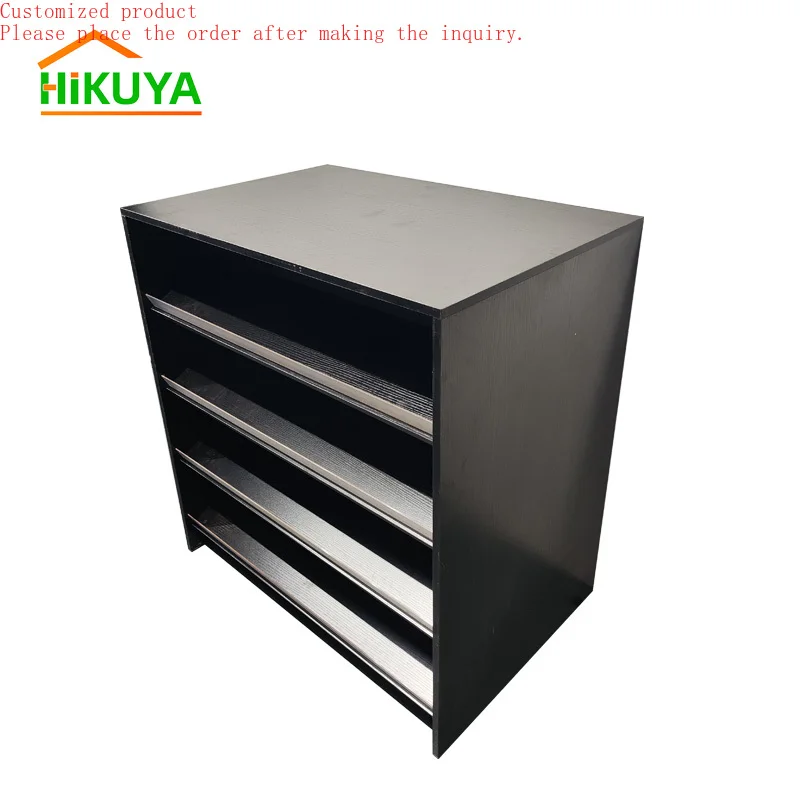 Custom.Cash Register Stand with 4 Shelves Black Melamine Cash Wrap Checkout Frame Shelf Retail Store Display
Custom.Cash Register Stand with 4 Shelves Black Melamine Cash Wrap Checkout Frame Shelf Retail Store Display
