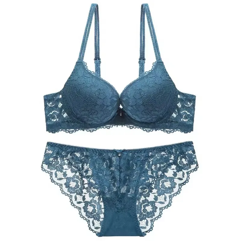 French style large chest display small size women's underwear ultra-thin lace transparent breathable sexy bra set
French style large chest display small size women's underwear ultra-thin lace transparent breathable sexy bra set