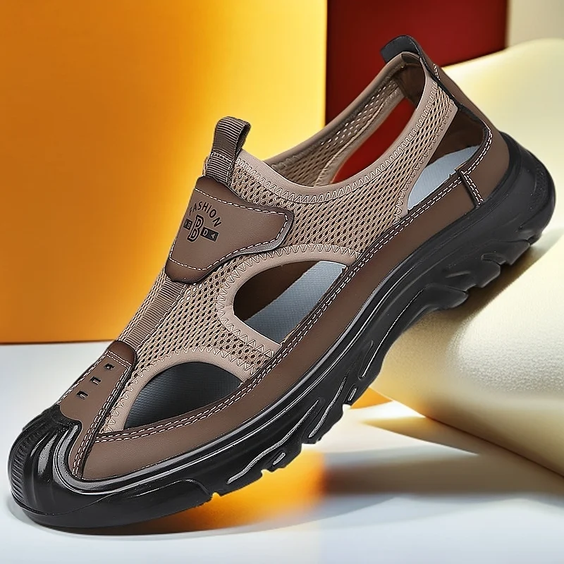Men's Bag Head Non-slip Hollow Mesh Hole Shoes Leisure Beach Men Shoes Summer Breathable Sandals Outdoor Lightweight Sports
Men's Bag Head Non-slip Hollow Mesh Hole Shoes Leisure Beach Men Shoes Summer Breathable Sandals Outdoor Lightweight Sports