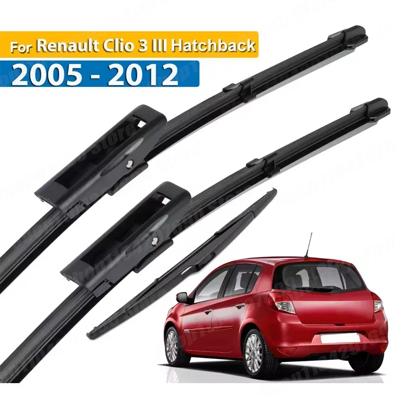 Wiper Front & Rear Wiper Blades Set For Renault Clio MK 3 Hatchback 2005 - 2012 Windshield Windscreen Window 24"+16"+14"
Wiper Front & Rear Wiper Blades Set For Renault Clio MK 3 Hatchback 2005 - 2012 Windshield Windscreen Window 24"+16"+14"