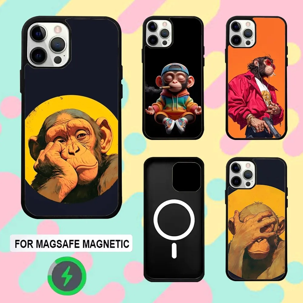 Cool Monkey Phone Case For iPhone 16e,16,15,14,13,12,11,Plus,Pro,Max,Mini Magsafe Magnetic Wireless Charging
Cool Monkey Phone Case For iPhone 16e,16,15,14,13,12,11,Plus,Pro,Max,Mini Magsafe Magnetic Wireless Charging