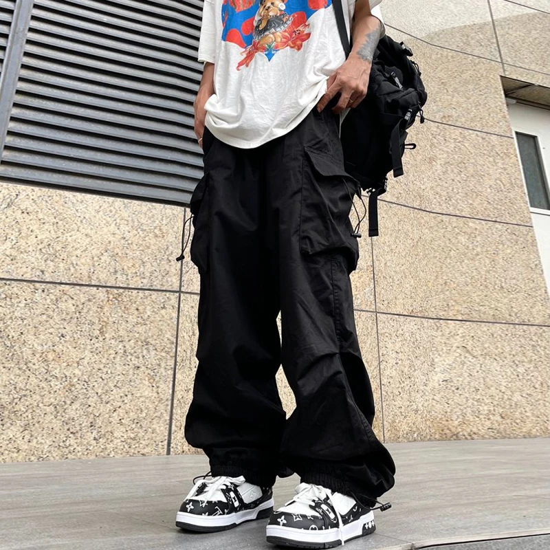 2023 Spring Summer Fashion Cargo Men's Pants Streetwear Casual Elastic Waist Wide Leg Jogger Pants Loose Baggy Pants For Women
2023 Spring Summer Fashion Cargo Men's Pants Streetwear Casual Elastic Waist Wide Leg Jogger Pants Loose Baggy Pants For Women
