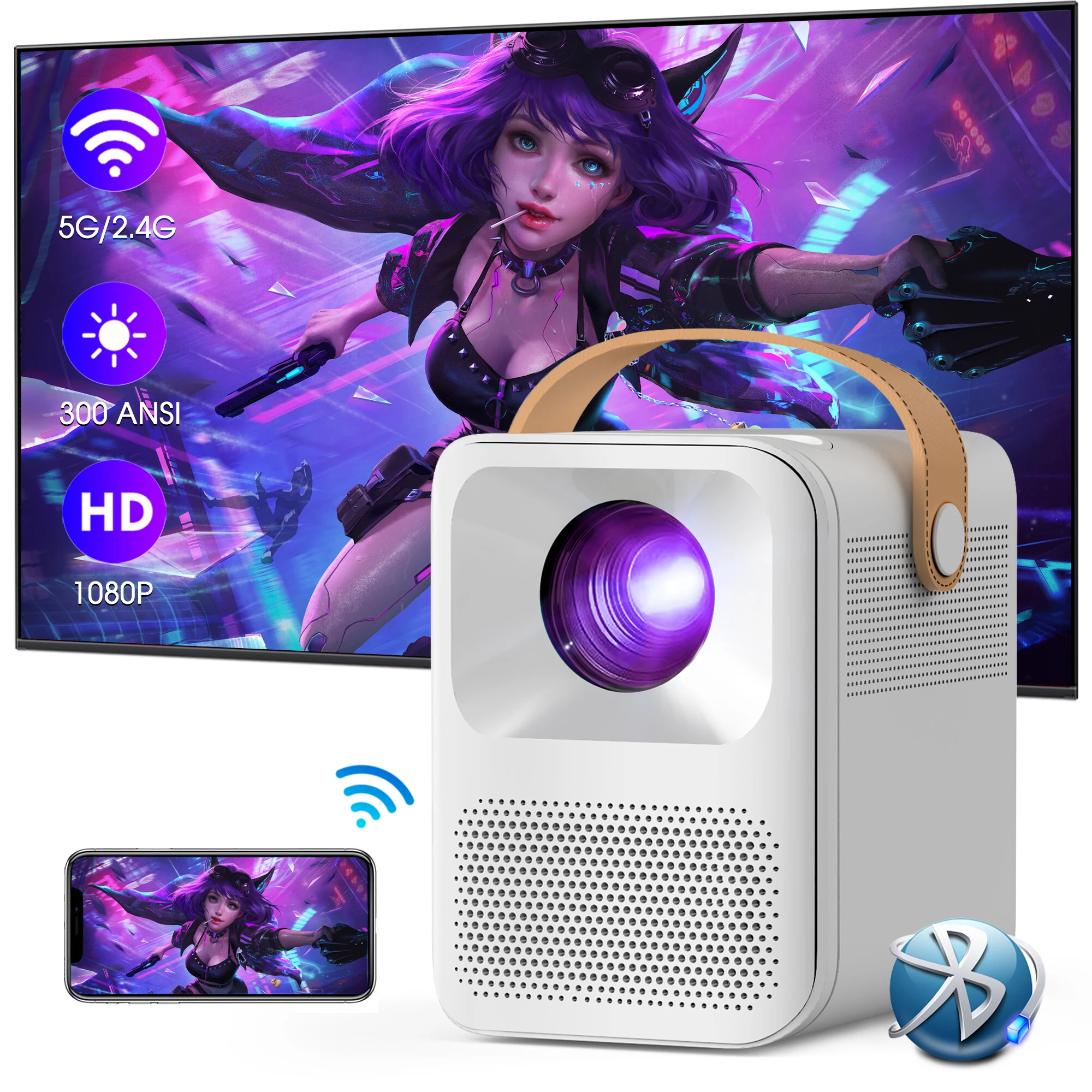 CR35 Home Cinema Movie Beamer Camping Smart 5G WIFI LCD Video Full HD 1080P 4k LED Android Mini Theater Projector 4K Proyector
CR35 Home Cinema Movie Beamer Camping Smart 5G WIFI LCD Video Full HD 1080P 4k LED Android Mini Theater Projector 4K Proyector