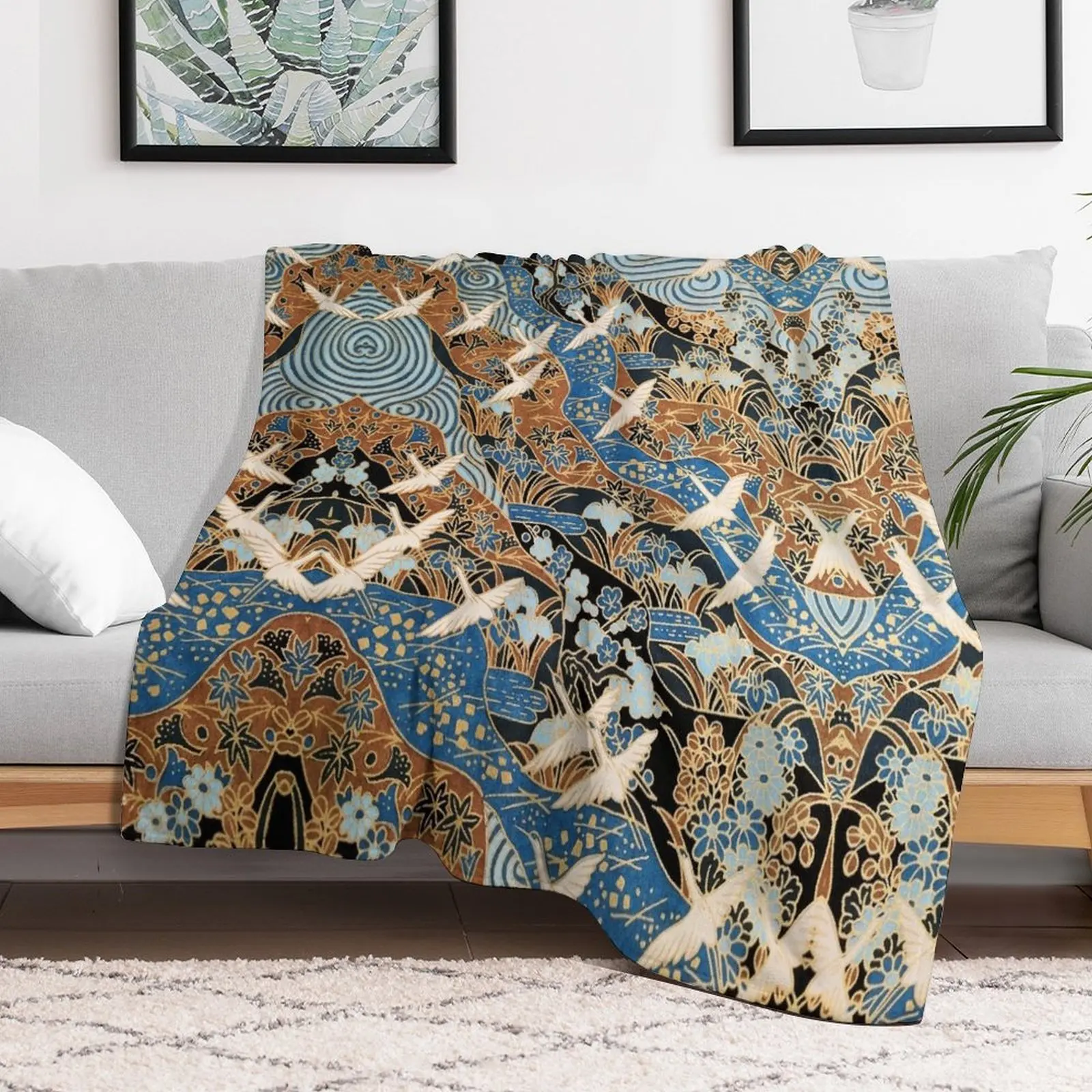 FLYING WHITE CRANES ON BLUE WATER AND SPRING FLOWERS Antique Japanese Floral Throw Blanket Quilt Plaid on the sofa Blankets
FLYING WHITE CRANES ON BLUE WATER AND SPRING FLOWERS Antique Japanese Floral Throw Blanket Quilt Plaid on the sofa Blankets