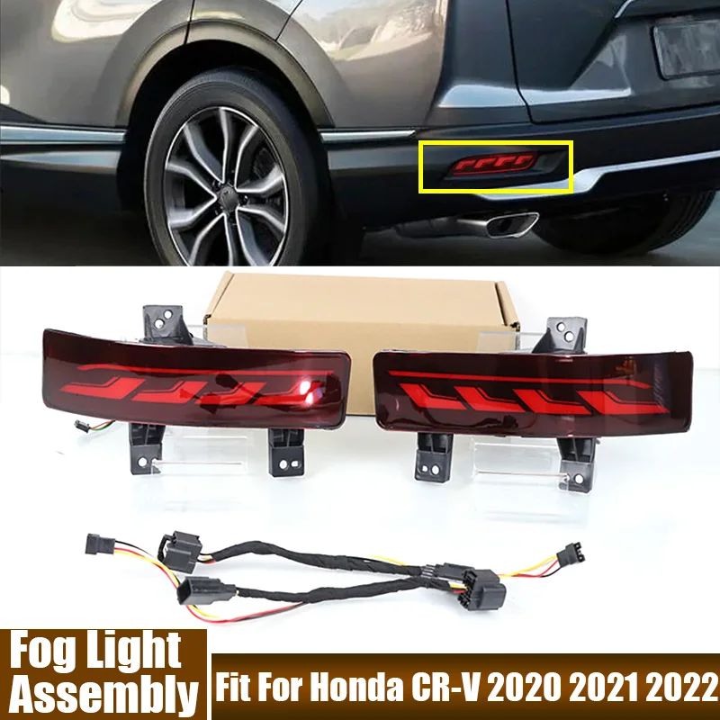 A Pair Fog Lights Rear Bumper Reflector LED Signal Lamps Fit For Honda CR-V 2020 2021 2022 Car Accessories Fog Light Assembly
A Pair Fog Lights Rear Bumper Reflector LED Signal Lamps Fit For Honda CR-V 2020 2021 2022 Car Accessories Fog Light Assembly