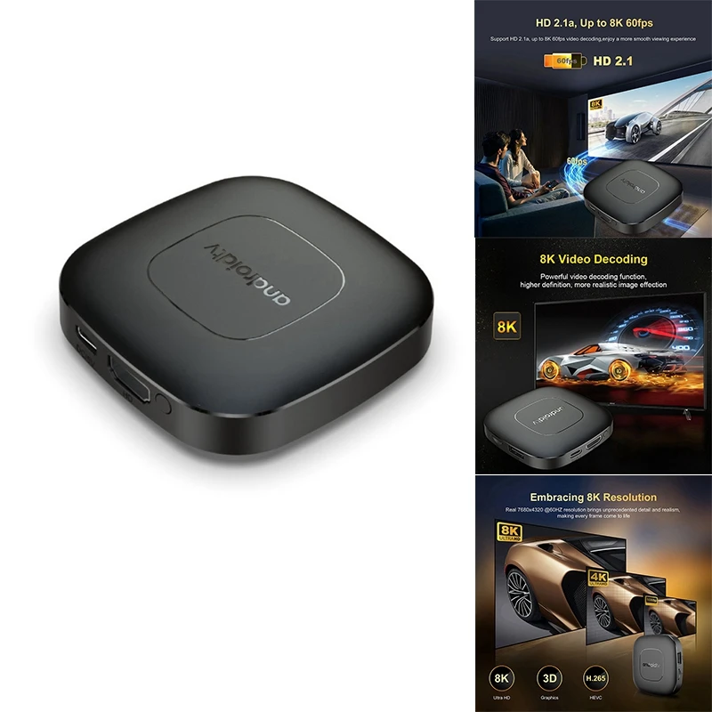 Android 13 Smart TV Box Allwinner H313 Dual 2.4G+5G Bluetooth 5.0 8K UHD Stream Media Player With Voice Remote Control 2G+8G
Android 13 Smart TV Box Allwinner H313 Dual 2.4G+5G Bluetooth 5.0 8K UHD Stream Media Player With Voice Remote Control 2G+8G