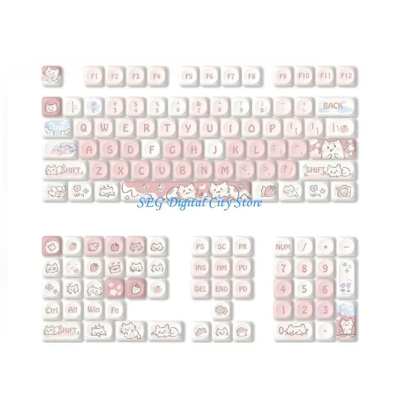 U75B Mechanical Keyboard Keycaps 132Keys PBT Material MOA Height Colorful Strawberry Kitten Customization Keycap Set
U75B Mechanical Keyboard Keycaps 132Keys PBT Material MOA Height Colorful Strawberry Kitten Customization Keycap Set