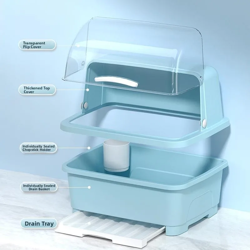 Kitchen Bowl Draining Basket High Transparent Cover with Lid Dish Storage Box Shelf Home Use Bowl Cabinet Organizer
Kitchen Bowl Draining Basket High Transparent Cover with Lid Dish Storage Box Shelf Home Use Bowl Cabinet Organizer