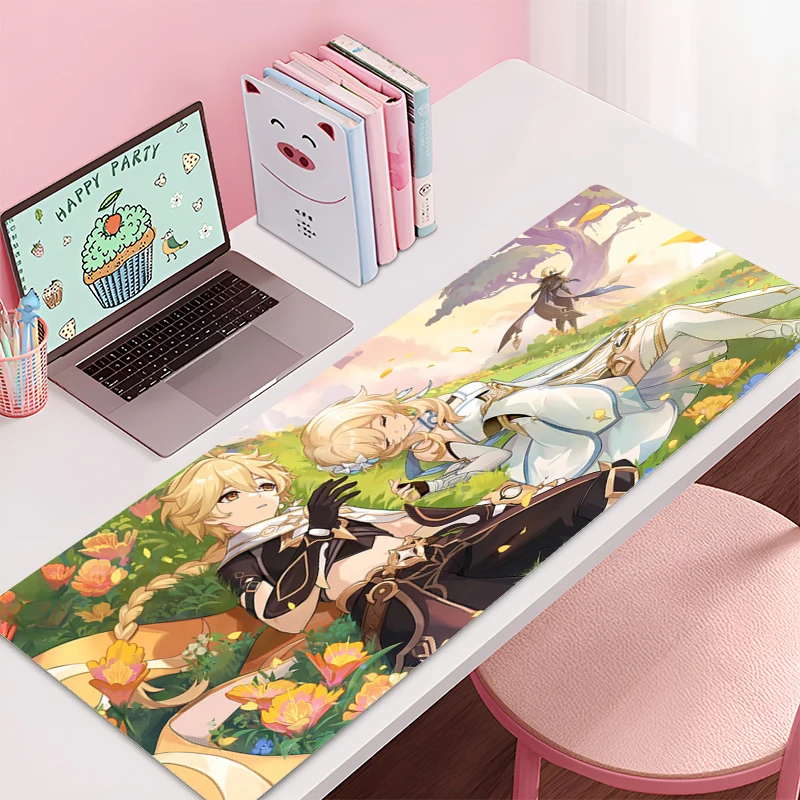 Mouse pad Large Genshin Impact e-sports game player mouse pad laptop keyboard pad non-slip mat coaster PC carpet Anime Mousepad
Mouse pad Large Genshin Impact e-sports game player mouse pad laptop keyboard pad non-slip mat coaster PC carpet Anime Mousepad