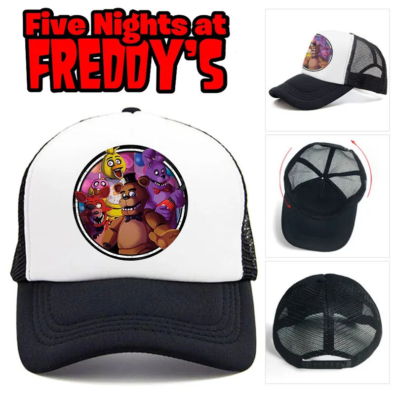 Five Night Freddys Baseball Cap Black Cartoon FNAF Unisex Hip Hop Peaked Hat Horror Bear Parent-Child Summer Sunshade Bonnets
Five Night Freddys Baseball Cap Black Cartoon FNAF Unisex Hip Hop Peaked Hat Horror Bear Parent-Child Summer Sunshade Bonnets