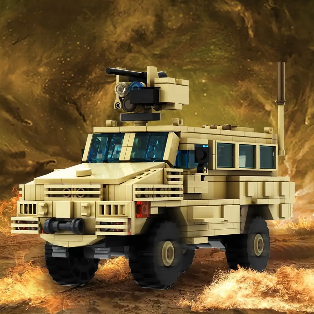 RG-31 Mk.5E Cat.1 MRAP Warrior Military Car Building Set,WWII Transporter Military Vehicle Building Toy for Boys Kids (462 Pcs)
RG-31 Mk.5E Cat.1 MRAP Warrior Military Car Building Set,WWII Transporter Military Vehicle Building Toy for Boys Kids (462 Pcs)