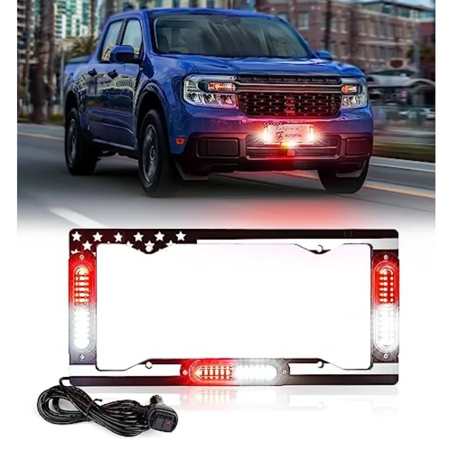 36 LED License Plate Strobe Light, US Flag Front/Rear Firefighter Light, 22 Flashing Modes Emergency Safety Warning LED License
36 LED License Plate Strobe Light, US Flag Front/Rear Firefighter Light, 22 Flashing Modes Emergency Safety Warning LED License