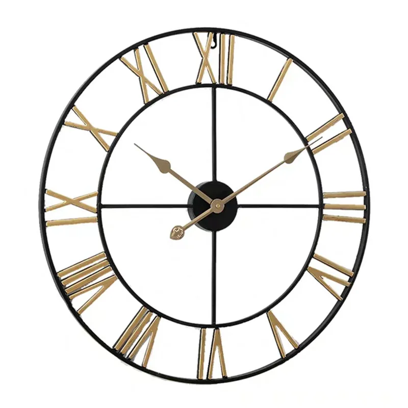 European-style wall watch, simple living room clock, wrought iron silent digital wall clock, creative decorative clock
European-style wall watch, simple living room clock, wrought iron silent digital wall clock, creative decorative clock