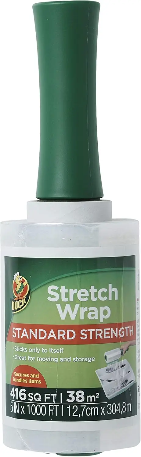 Clear Stretch Wrap Roll 5 Inches by 1000 Feet 1 Pack
Clear Stretch Wrap Roll 5 Inches by 1000 Feet 1 Pack