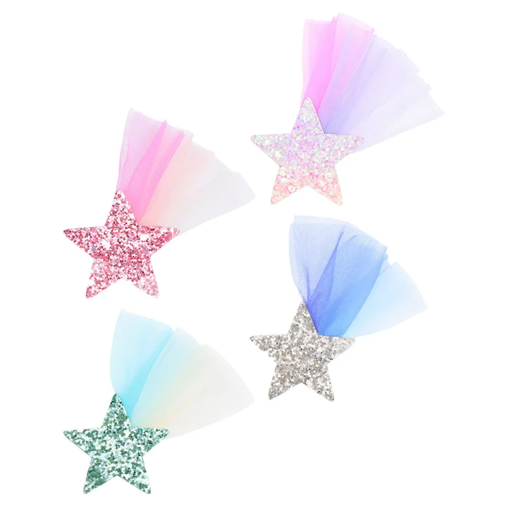 4Pcs Meteor Hair Clips Cute Sparkle Glitter Hair Accessories for Little Birthday Party Decorative Clips
4Pcs Meteor Hair Clips Cute Sparkle Glitter Hair Accessories for Little Birthday Party Decorative Clips