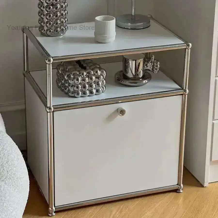 Creative Module Stainless Steel Bedroom Home Bedside Table Sofa Light Luxury Side Cabinet Large Capacity Storage Cabinet
Creative Module Stainless Steel Bedroom Home Bedside Table Sofa Light Luxury Side Cabinet Large Capacity Storage Cabinet