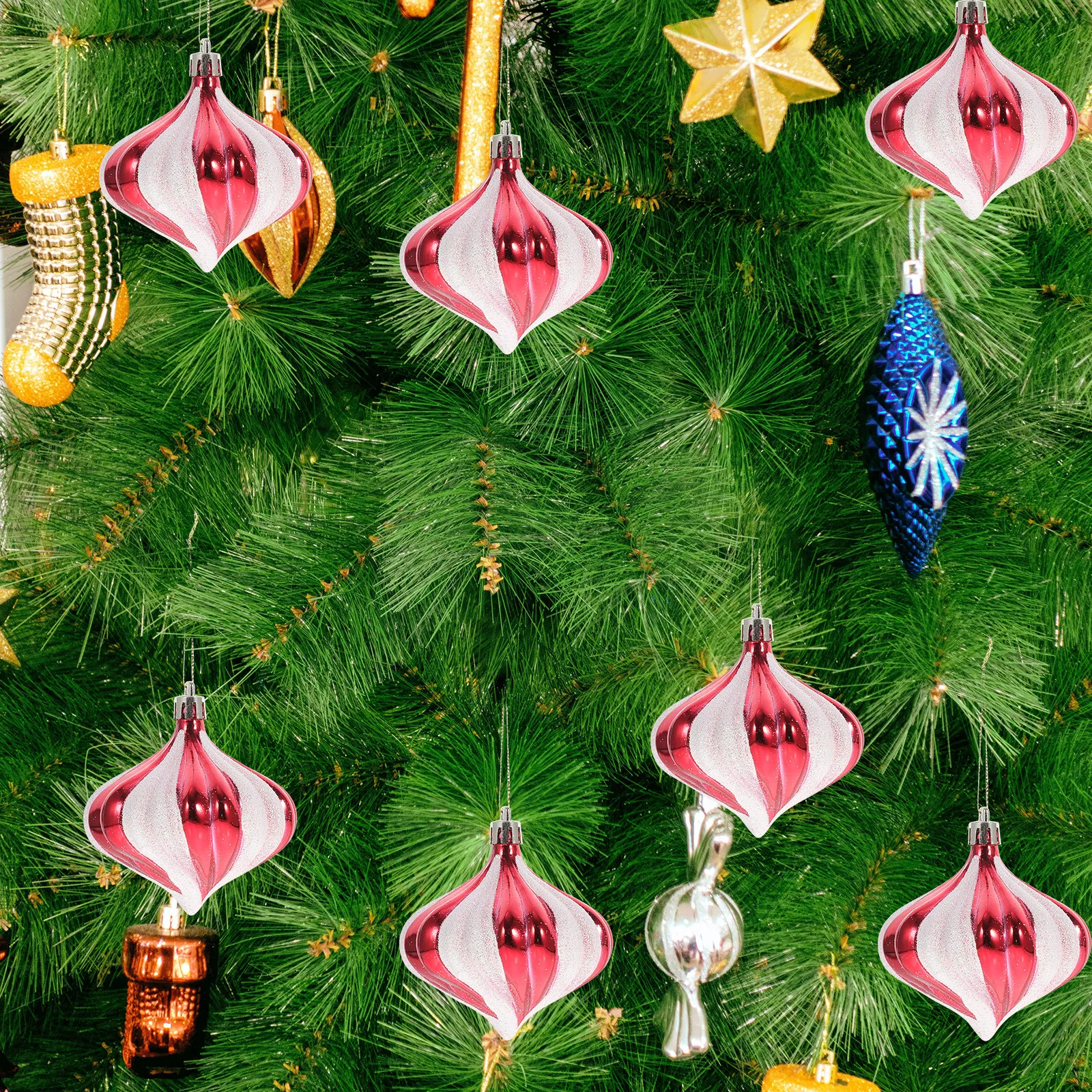 12Pcs Christmas Tree Balls Glitter Hanging Ornaments Delicate Design Festive Atmosphere Xmas Hanging Adornment Tree Decoration
12Pcs Christmas Tree Balls Glitter Hanging Ornaments Delicate Design Festive Atmosphere Xmas Hanging Adornment Tree Decoration