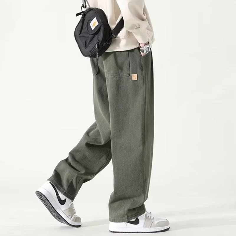 Straight Pants Men Youthful Popular American Style Harajuku Males Trousers All-match Streetwear Full Length Chic Autumn Loose
Straight Pants Men Youthful Popular American Style Harajuku Males Trousers All-match Streetwear Full Length Chic Autumn Loose